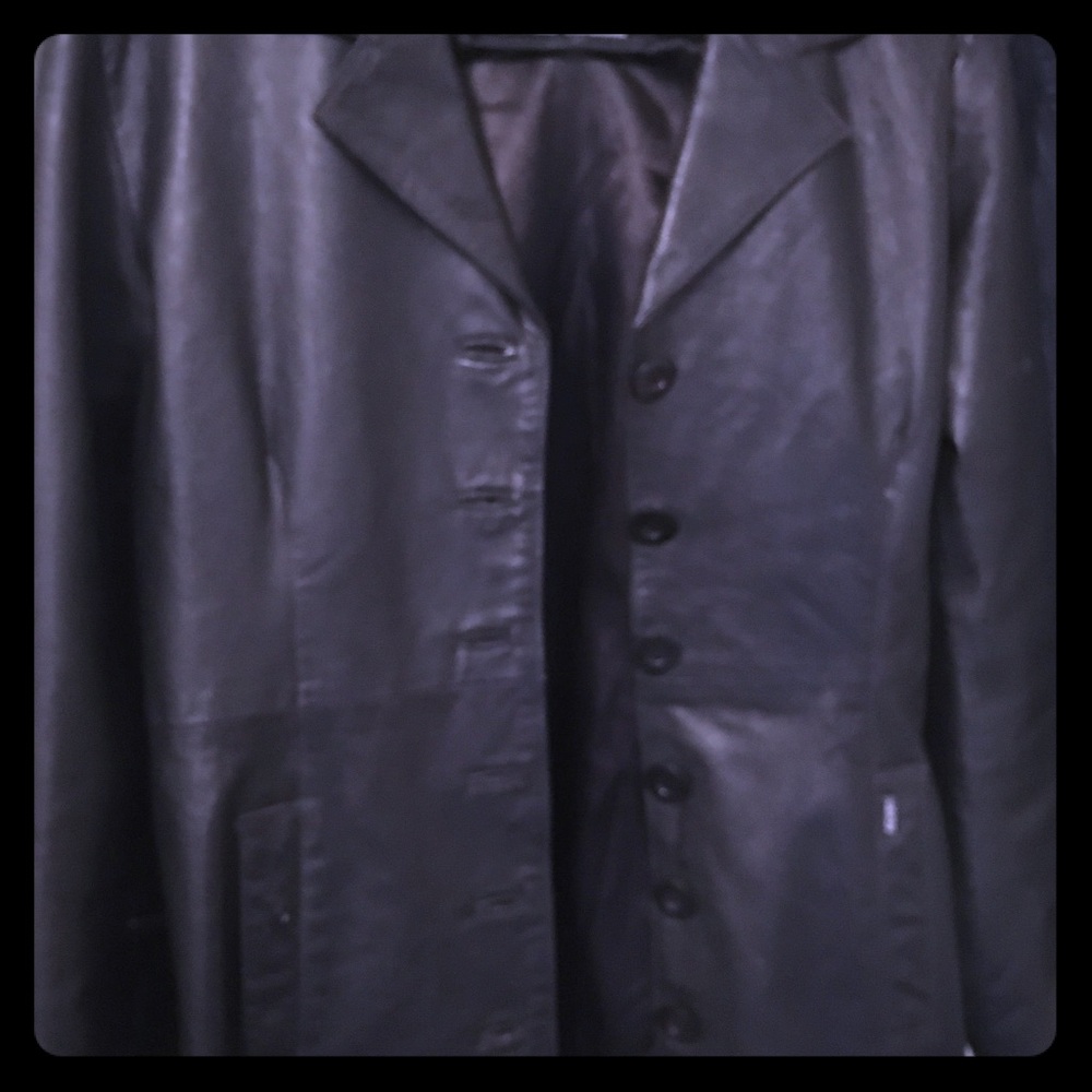 Women’s leather coat